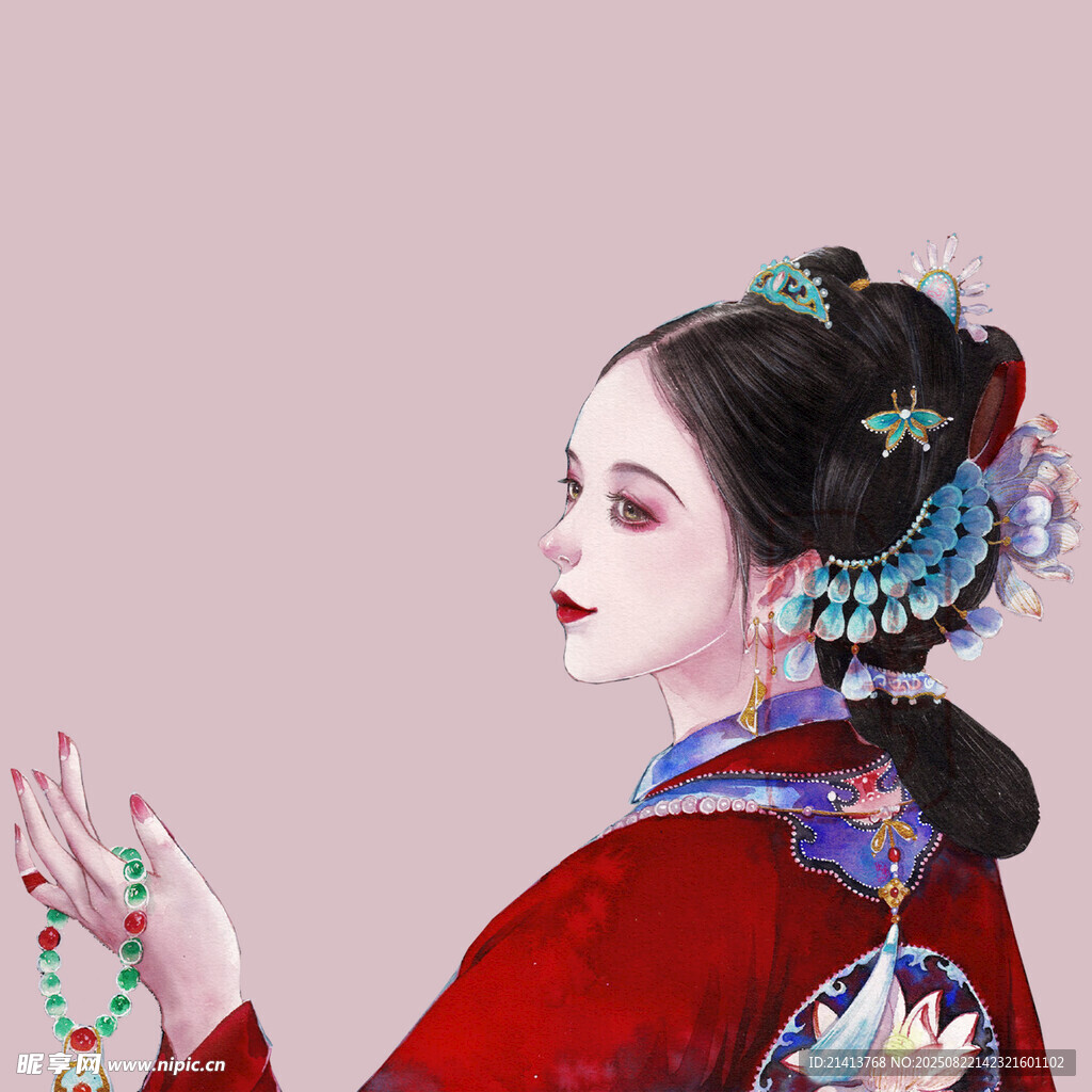 古典旗袍女子的优雅风姿