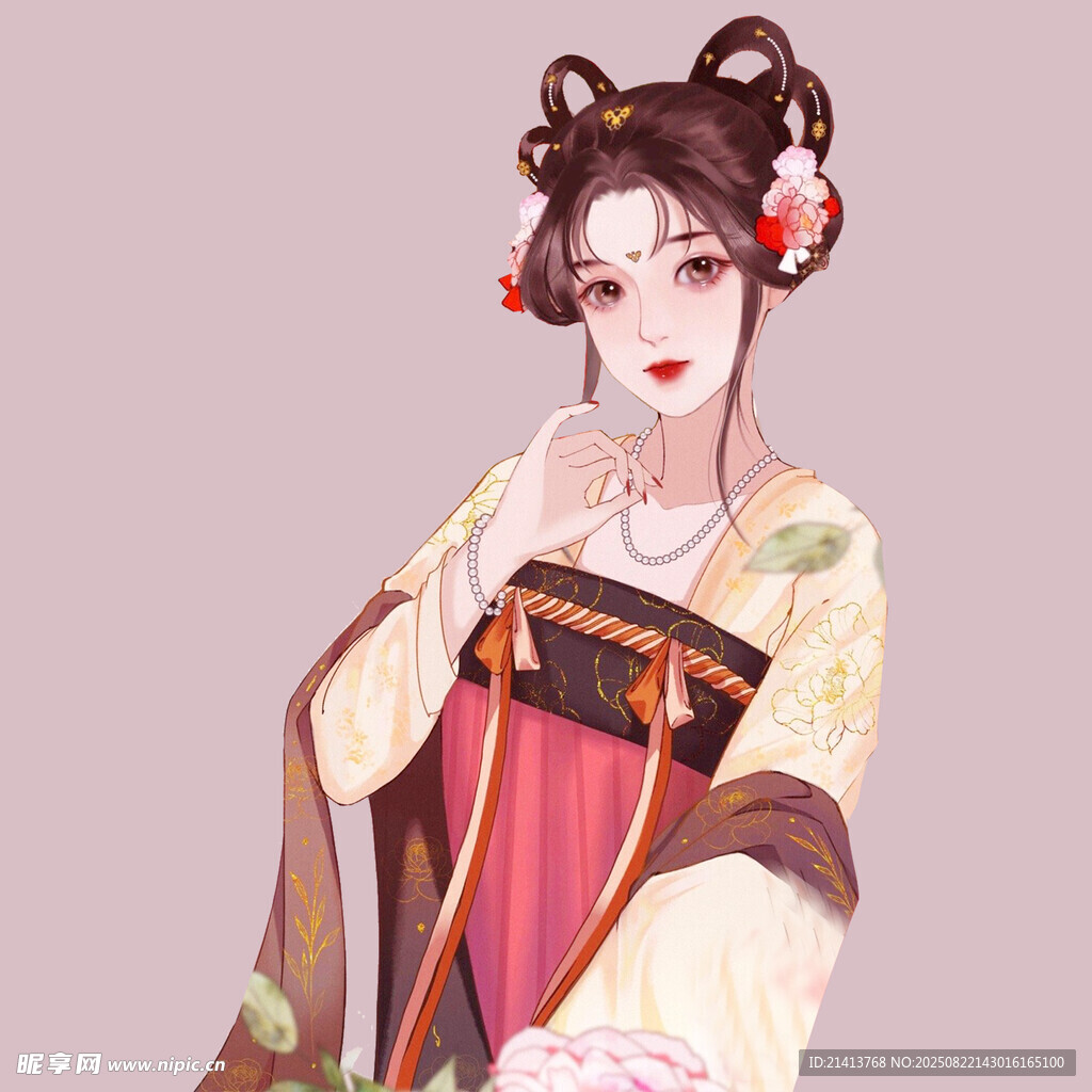 古风汉服女子优雅造型