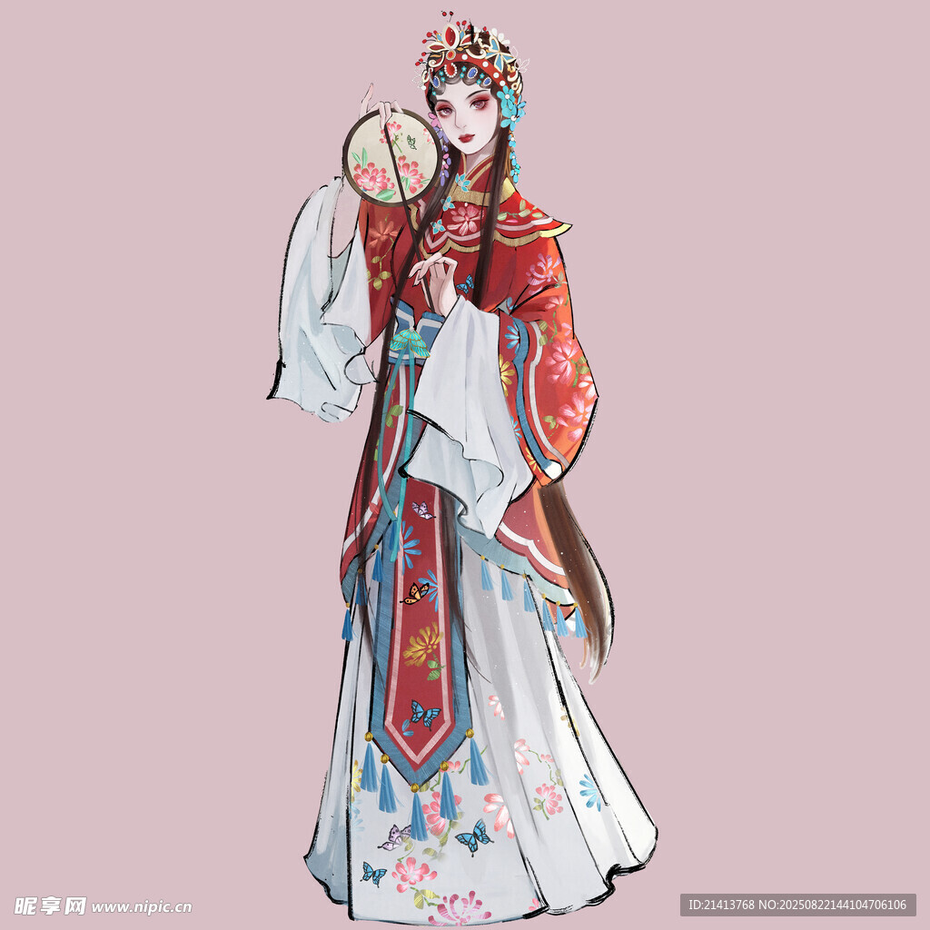 古典戏曲扮相女子形象