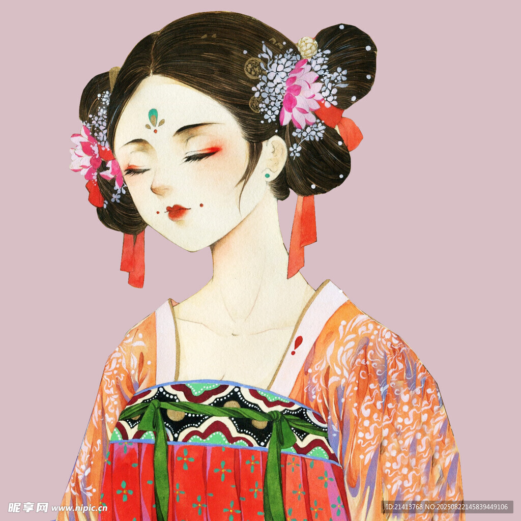 古风汉服女子优雅扮相