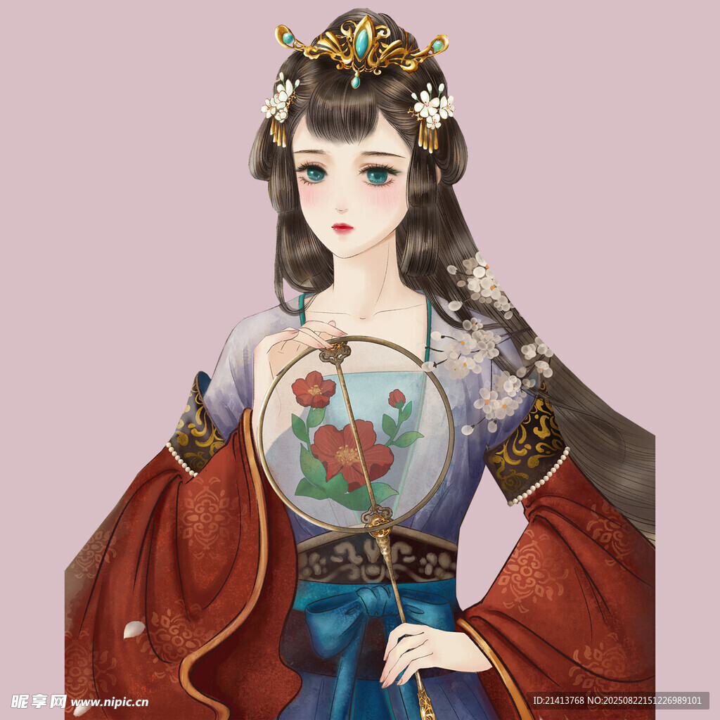 古风典雅汉服女子形象
