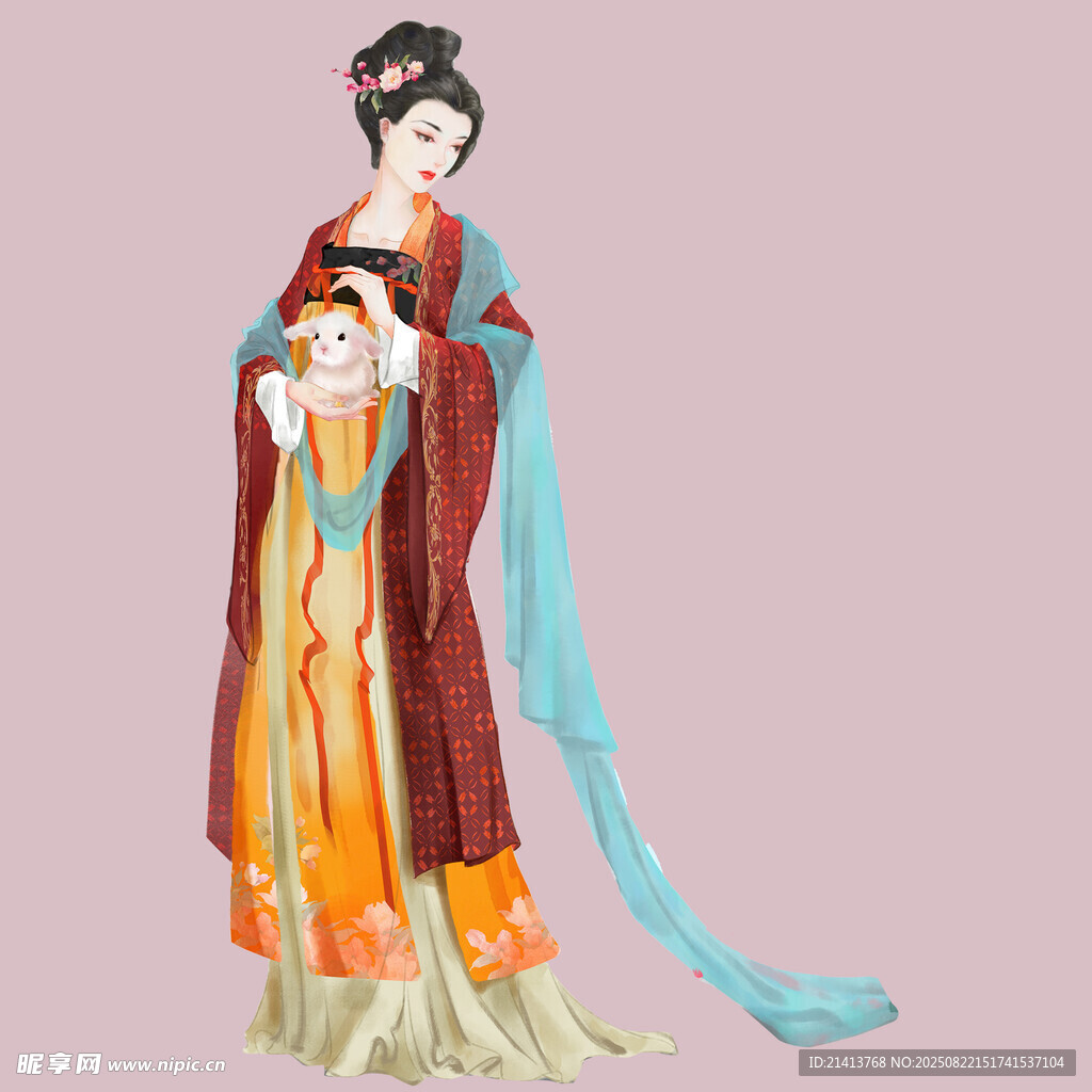 古典汉服女子优雅形象