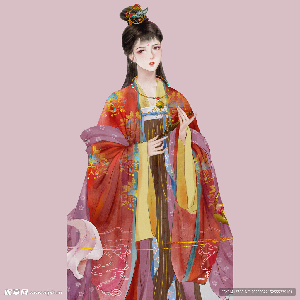 古风华裳美人图