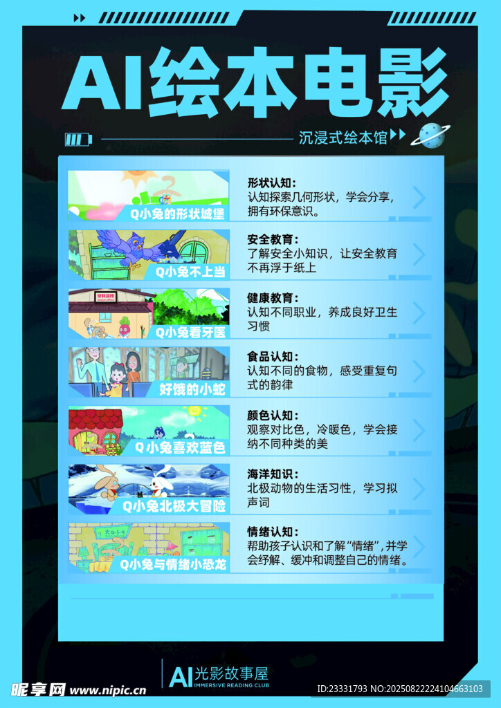 AI绘本电影展示