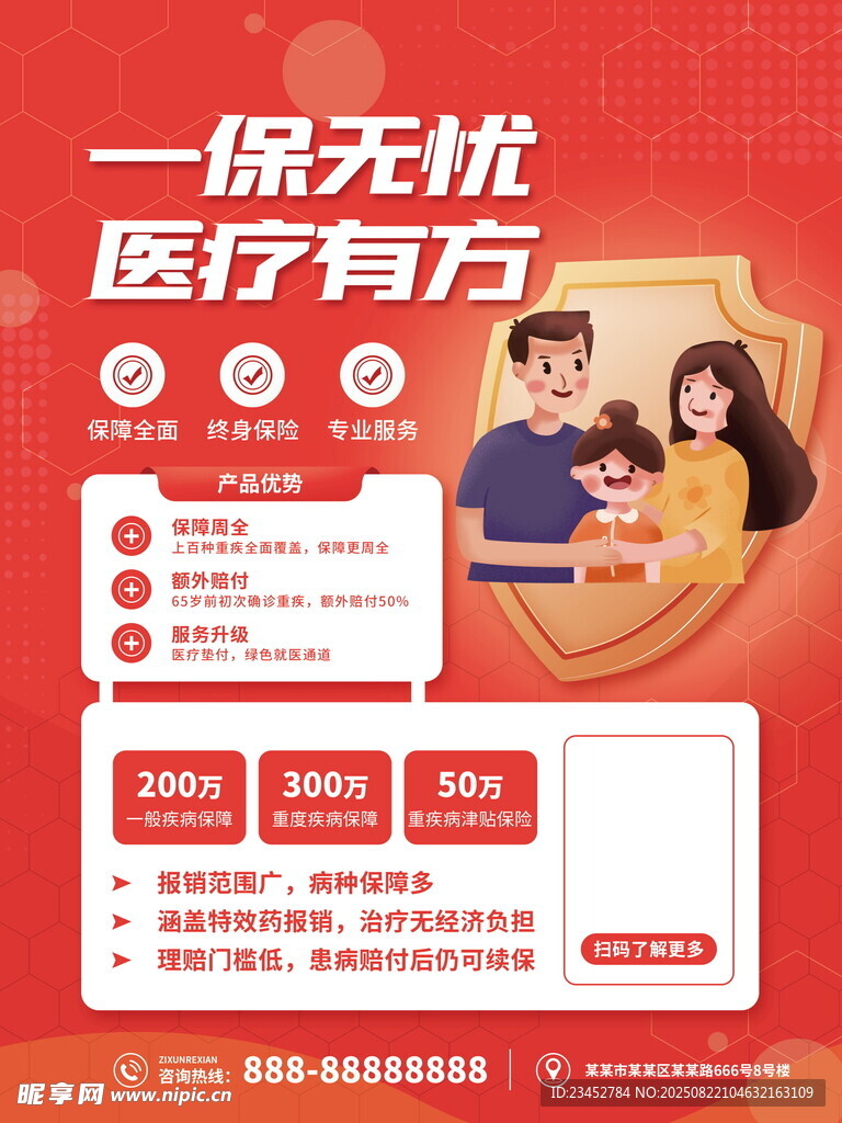 医保无忧医疗服务宣传页