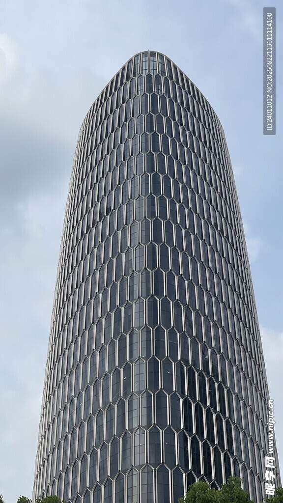 现代高楼大厦外观特写