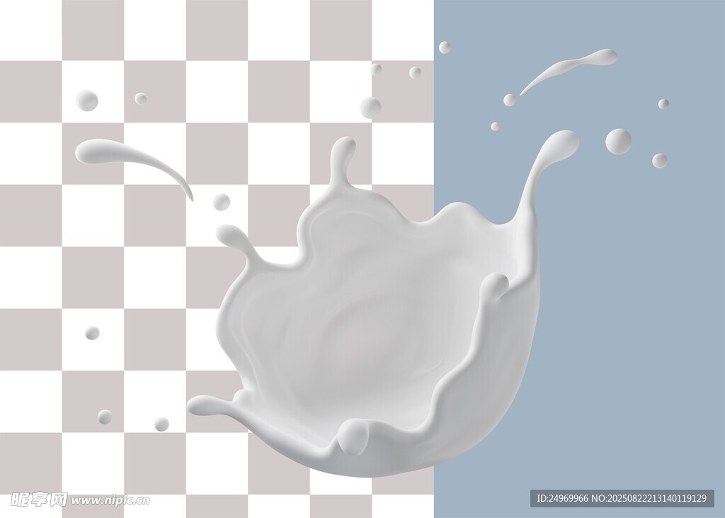 牛奶飞溅效果图