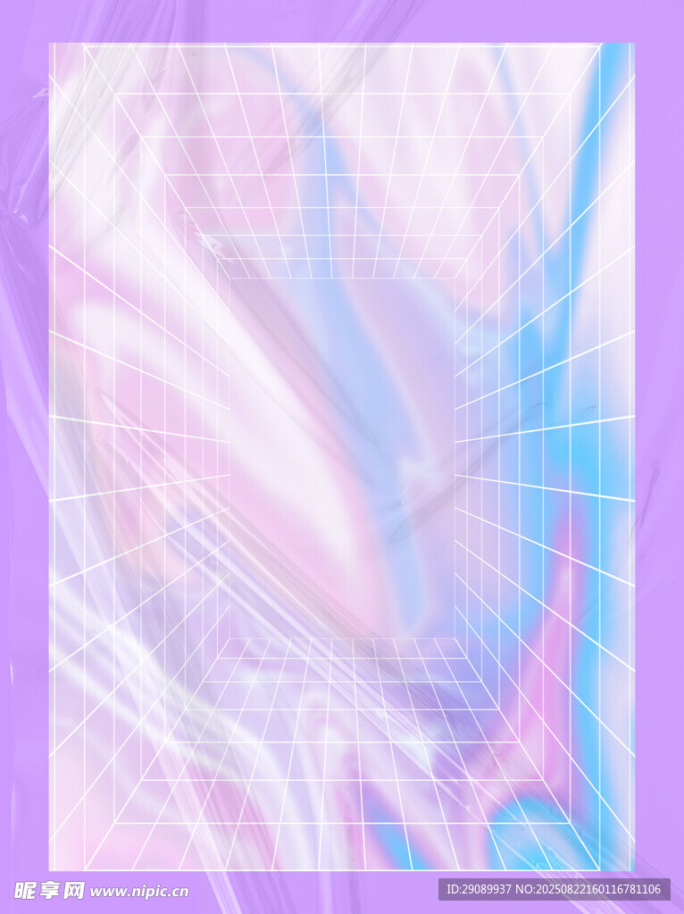 梦幻渐变抽象线条图案