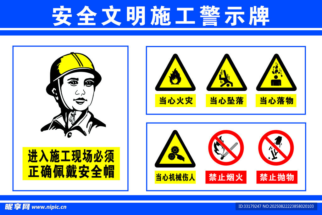 安全文明施工警示标识牌