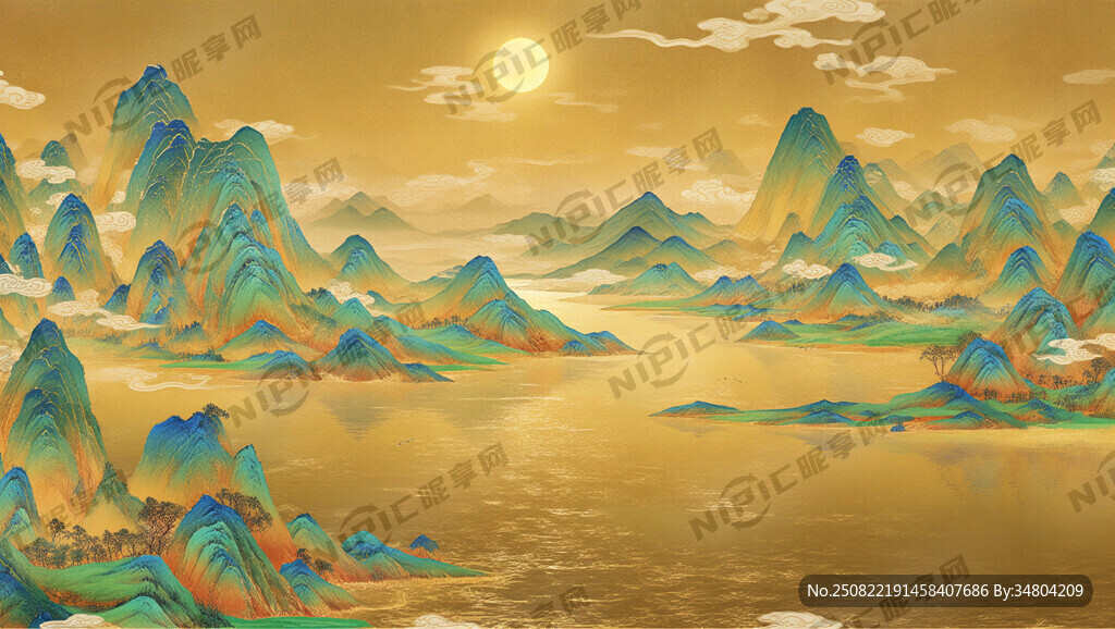 以千里江山图为基础