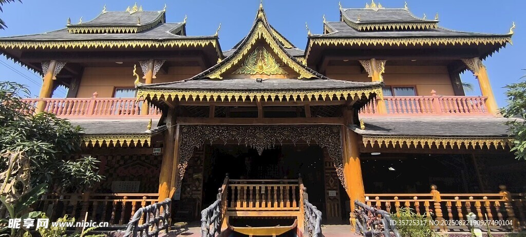 中式古建筑尽显传统韵味西双版纳