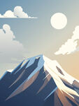 雪山插图