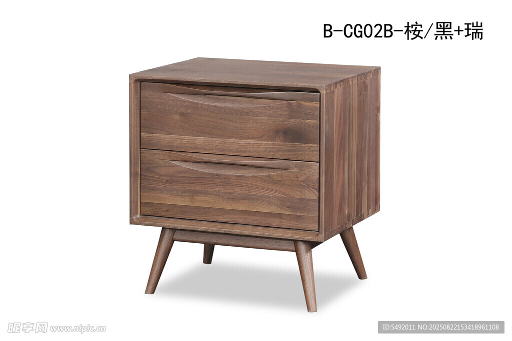 简约木质床头柜