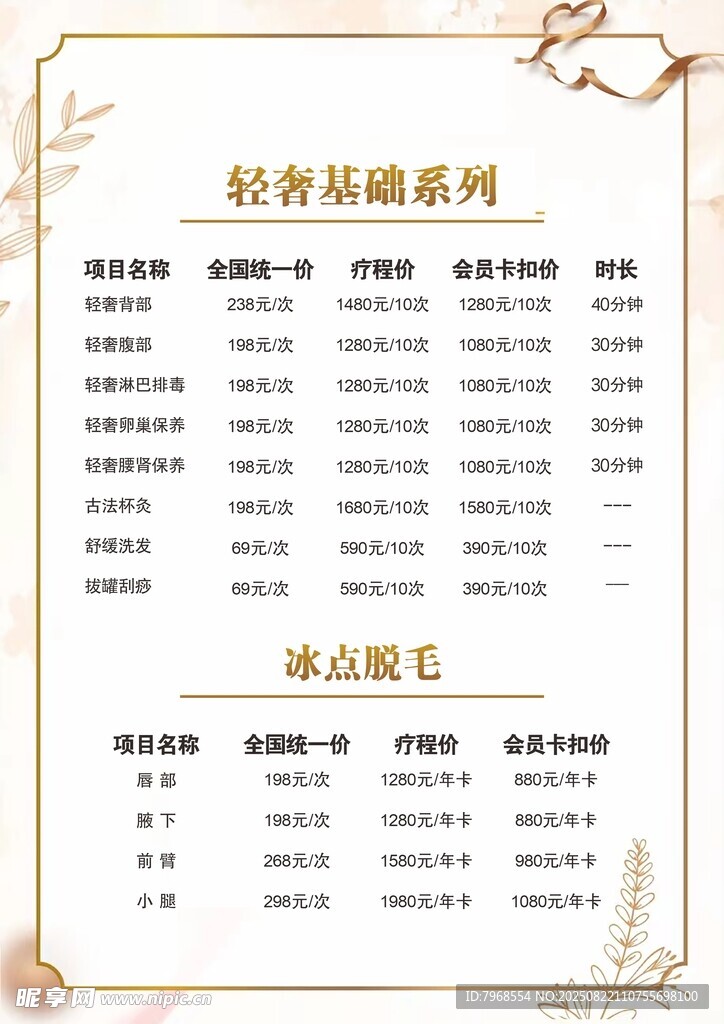 医美美业充值海报