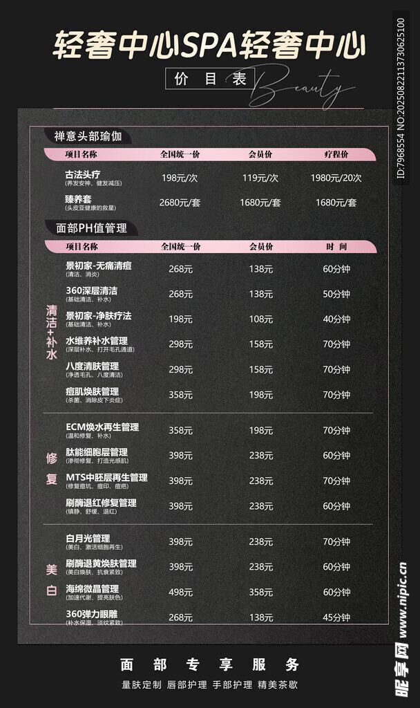 美业充值海报