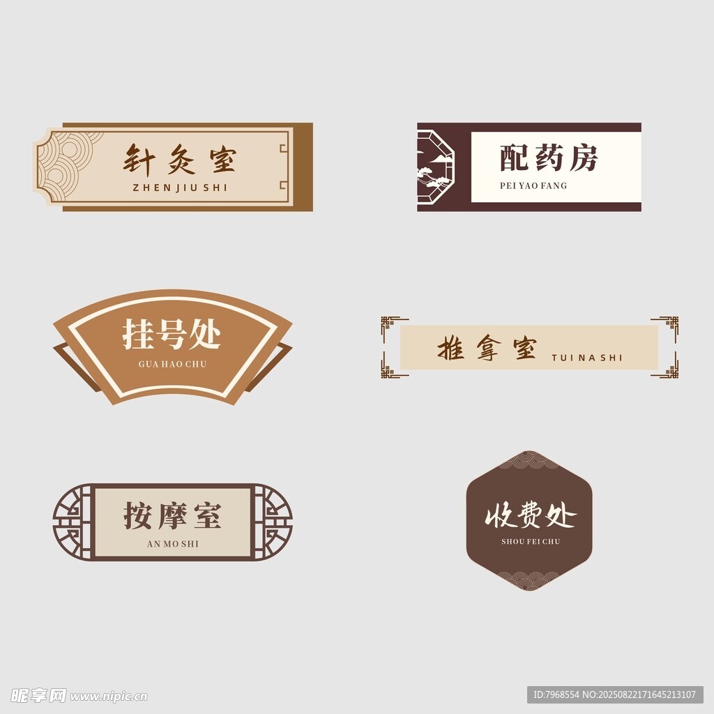 中式医院门牌