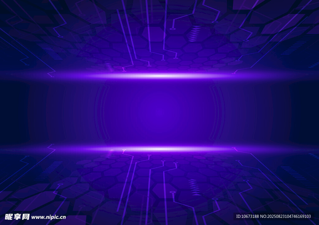 紫色科技感光线背景画面