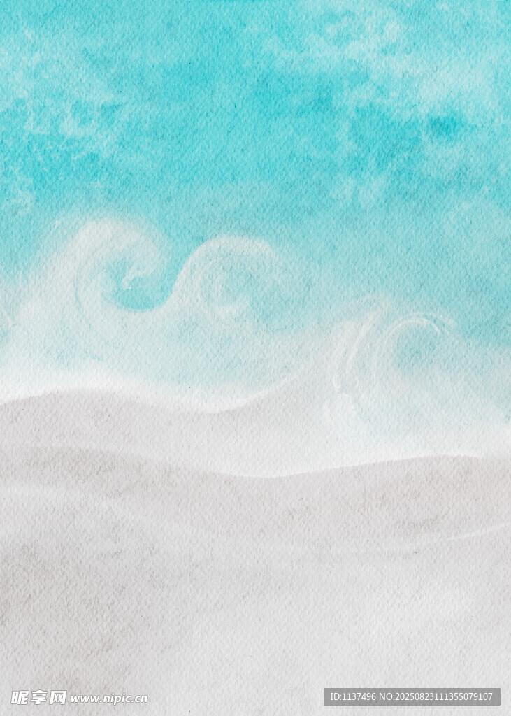 梦幻海浪背景图