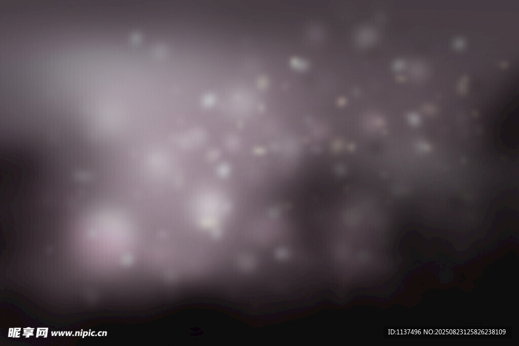 梦幻雪景中的朦胧景象