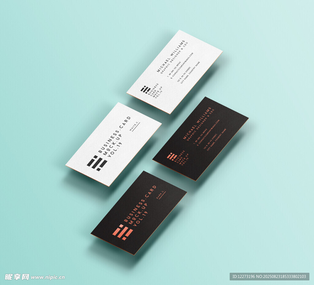 简约风格名片设计展示