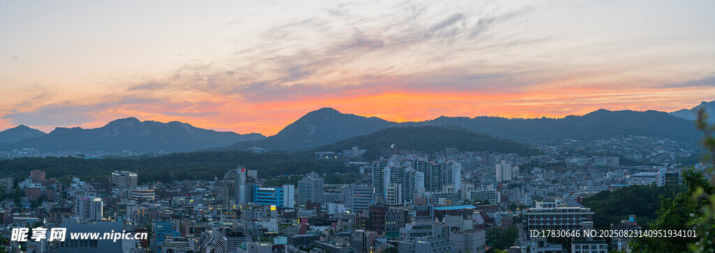 城市日暮美景