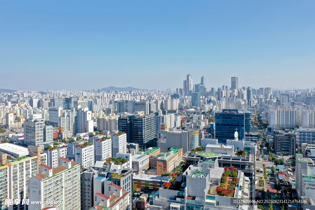 繁华都市全景俯瞰