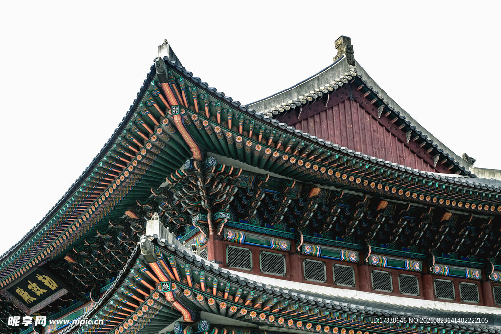 中式古建筑飞檐一角