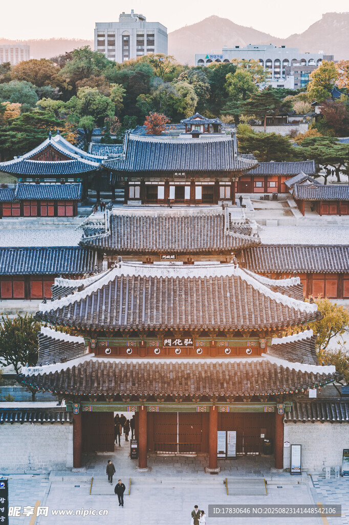 韩国传统宫殿建筑景观