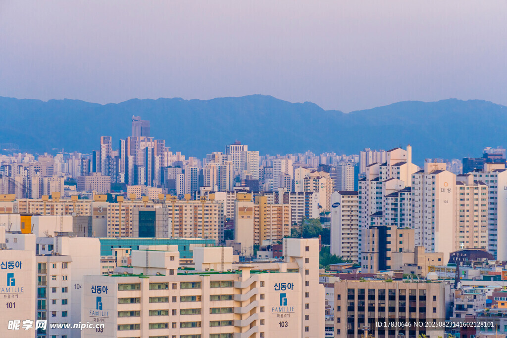 繁华都市天际线景观