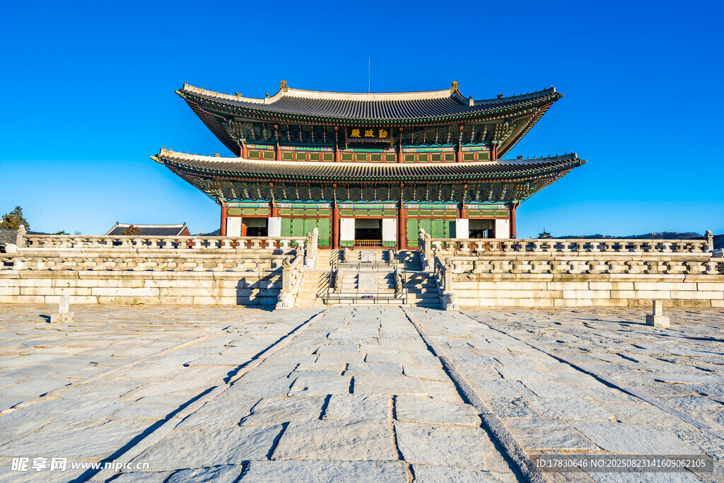 韩国景福宫壮丽建筑景观