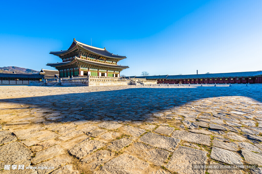 首尔景福宫壮丽建筑景观