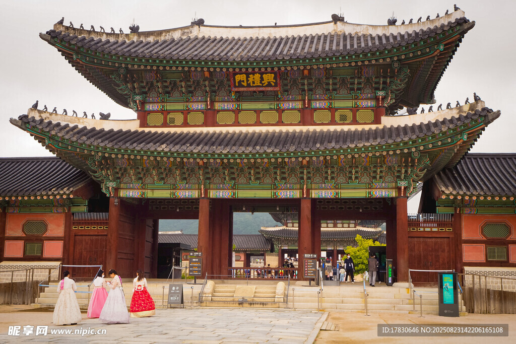 韩国传统宫殿建筑景福宫