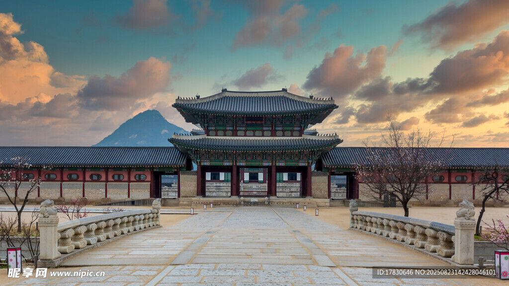 韩国景福宫壮丽建筑景观