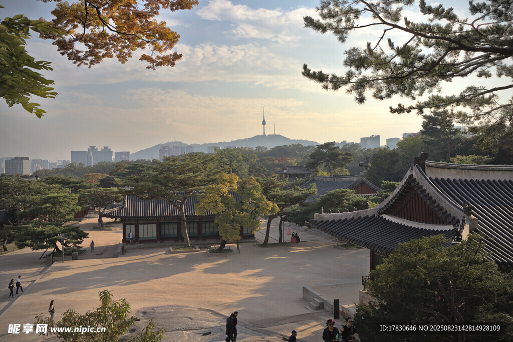 韩国传统宫殿庭院景观