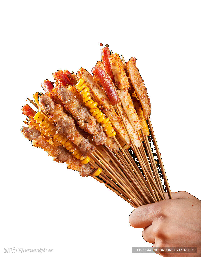 手持美味多样串串香