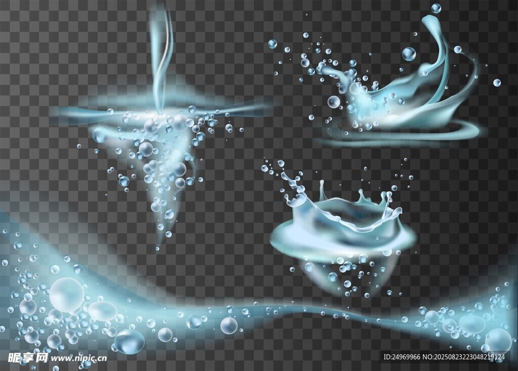 水花飞溅特效图