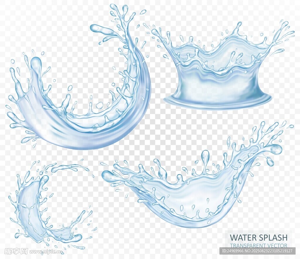 水花飞溅图案
