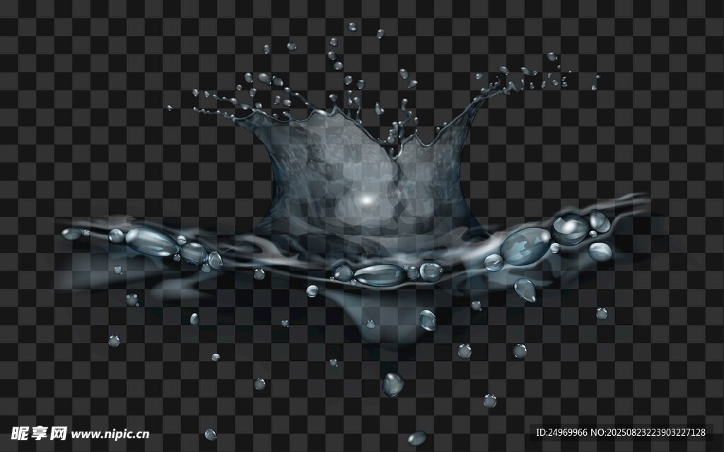 水花飞溅特效图