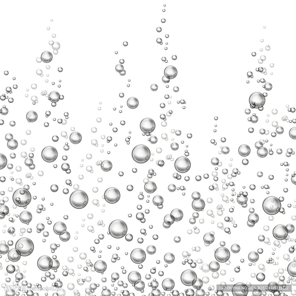 水中气泡特写