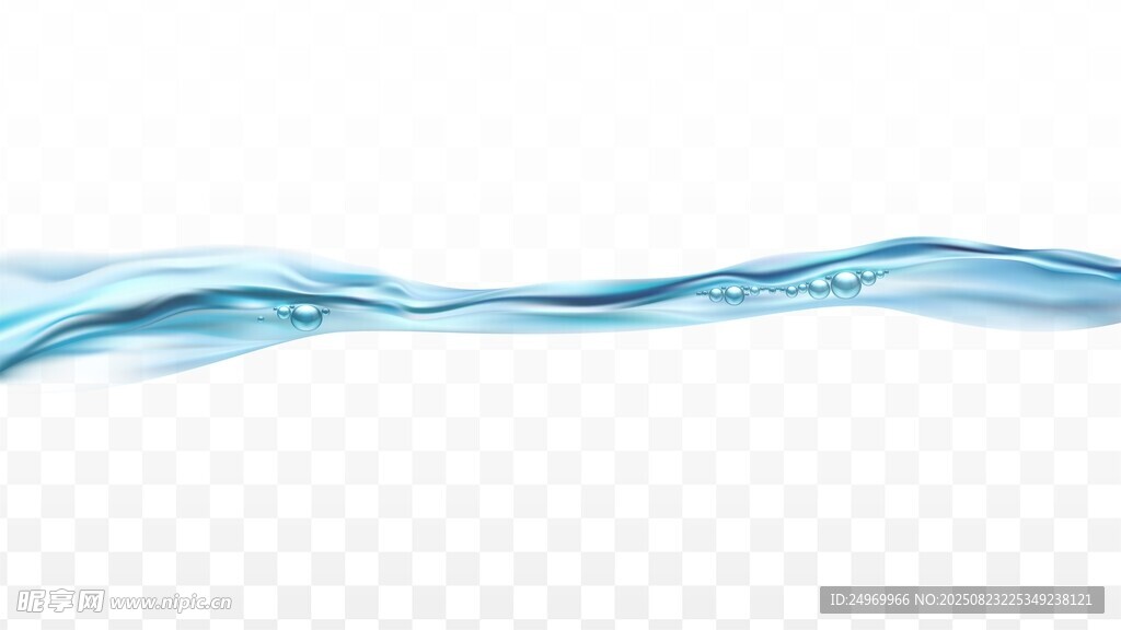 蓝色水波动态透明素材