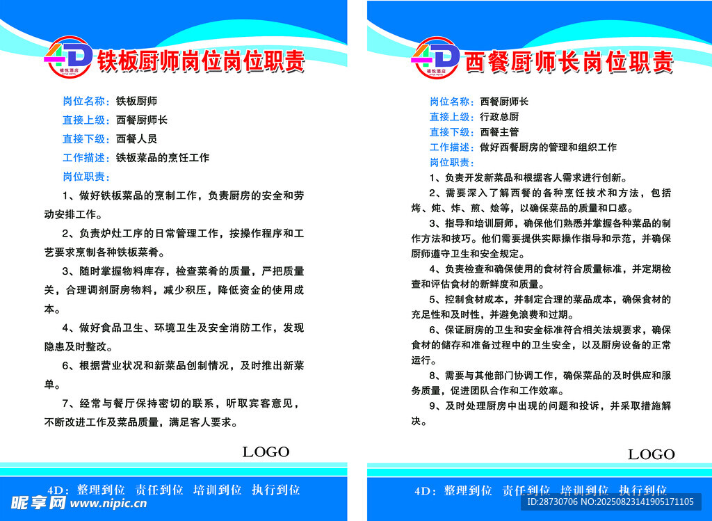 厨师安全岗位职责