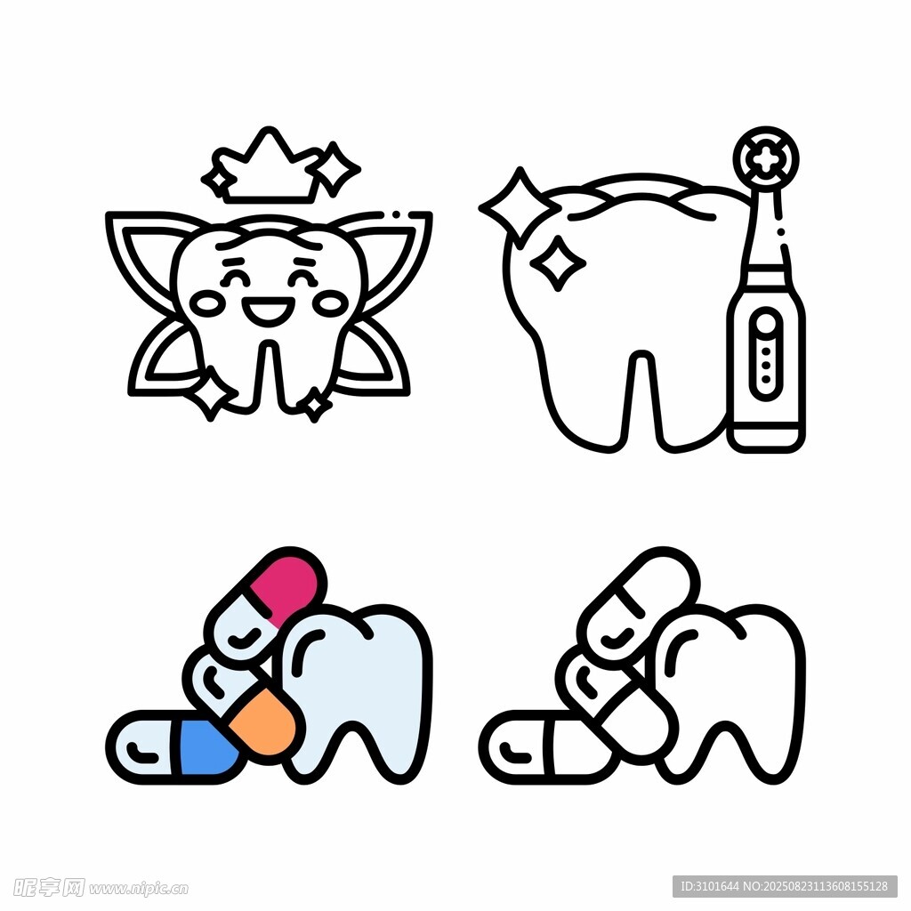 牙齿图标