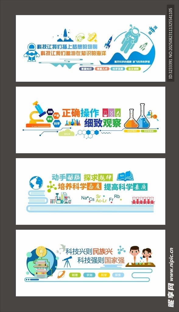 科学实验背景墙