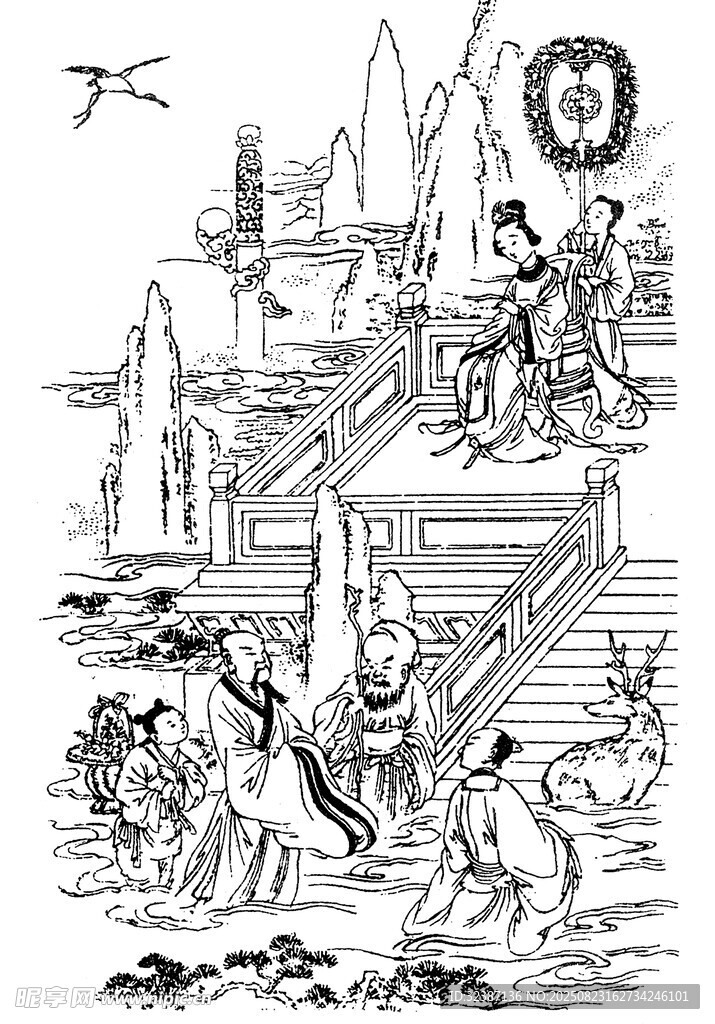 古代神话场景插画