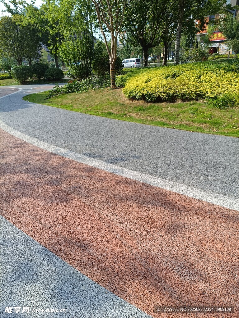 彩色透水路面景观