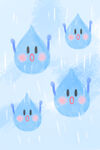 可爱雨滴卡通形象