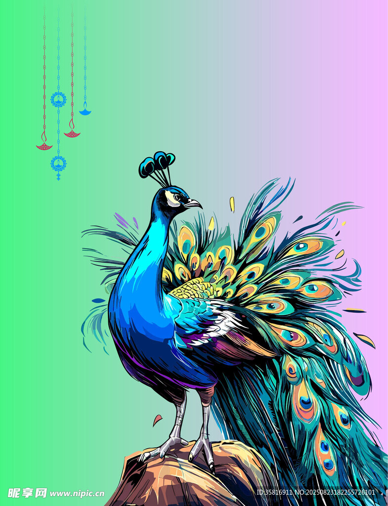 孔雀插图