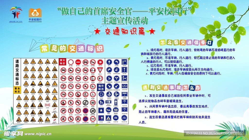 交通标识宣传栏
