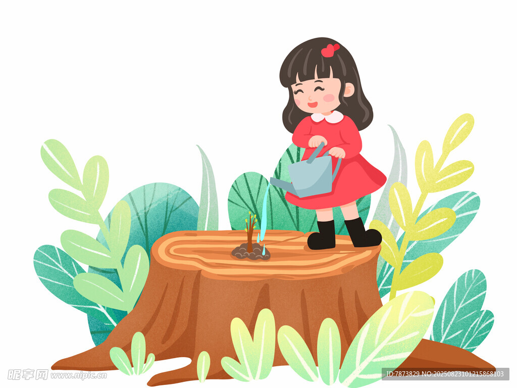 树木年轮插画