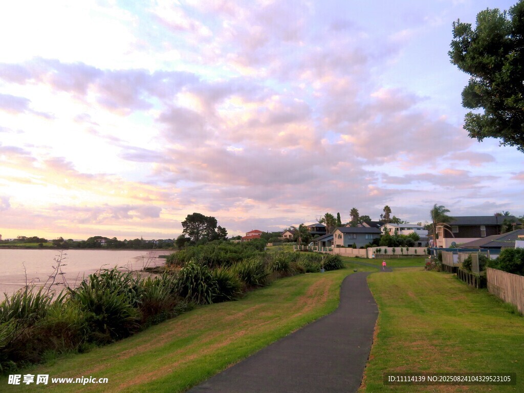 奥克兰海边小镇风景